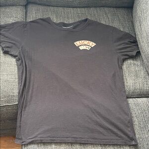 Lucky Brand Black Tee with Card Motif